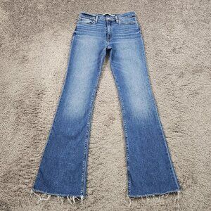 Hudson Jeans Womens 28 Boot Cut Mid Rise Stretch Denim Fray Barbara Uni 26x32